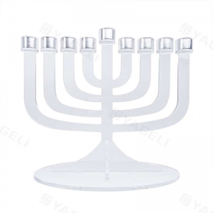 Candelero judío acrílico al por mayor de Menorah 