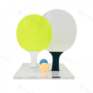 Juego de paletas de ping pong de acrílico Neon Custom Luxe con base 