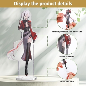 Standees de acrílico con personajes hechos por fans 