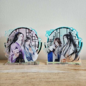 Colección de figuras acrílicas con soporte.