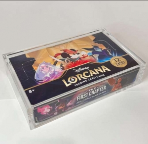 Lorcana Booster Box Trading Tark Protector Display Case acrílico 