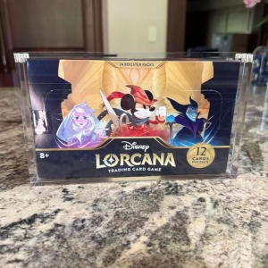 Lorcana Booster Box Trading Tark Protector Display Case acrílico 