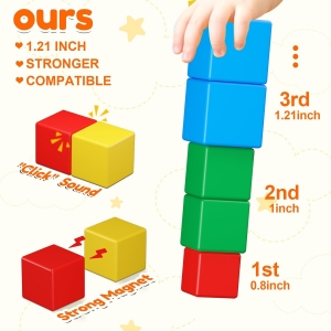 Bloques de construcción magnética para niños pequeños 