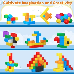 Bloques de construcción magnética para niños pequeños 