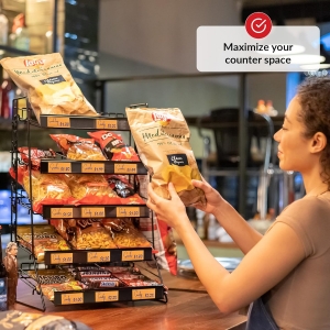 Estante de refrigerio y estante para chips para tiendas 