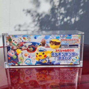 caja de colección de poncho de pokemon acrílico pikachu 