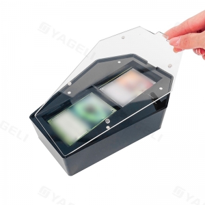 caja de tarjeta en forma de ataúd