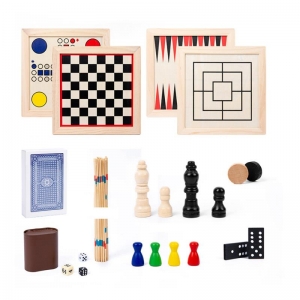 set de juego de ajedrez de ajedrez de ajedrez volador de madera todo en uno 