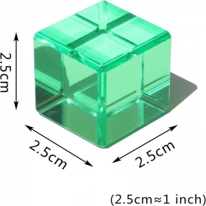 Bloques de construcción acrílico de lujo translúcido de 2.5 cm de 2.5 cm 