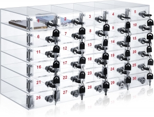 30 Slots Caja de casillero de teléfonos celulares