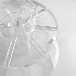 Juego de copas de kidush de lucita transparente para Shabat de Judaica 