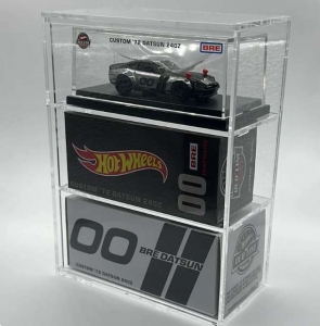 Vitrina de acrílico personalizada con tarjetas Hot Wheels 