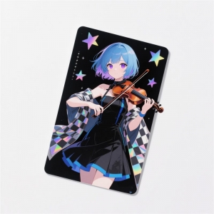 Tarjeta láser con figura de anime impresa UV personalizada 