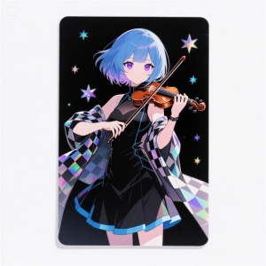 tarjeta láser de anime personalizada
