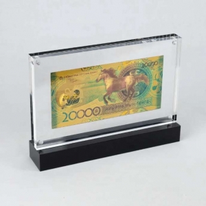 Marco acrílico personalizado para billetes 