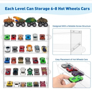 Vitrina de acrílico transparente para Hot Wheels 