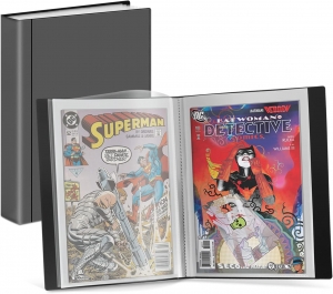 Álbum de almacenamiento de cómics: para cómics actuales, de la Edad de Plata, regulares, en bolsas y cartón. 
