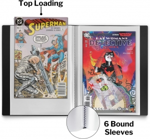 Álbum de almacenamiento de cómics: para cómics actuales, de la Edad de Plata, regulares, en bolsas y cartón. 