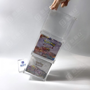 Caja de exhibición de refuerzos de Pokémon de acrílico apilable con 99 % de resistencia a los rayos UV 