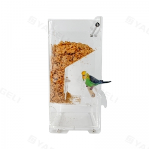 Comedero para pájaros acrílico personalizado para ventanas 