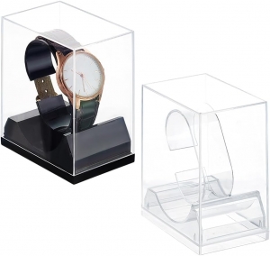 Caja de almacenamiento y exhibición de relojes Yageli Clear