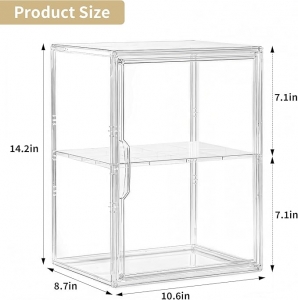 Vitrina de acrílico transparente para juguetes coleccionables Yageli 