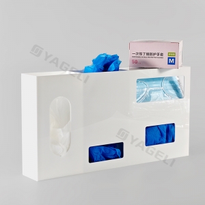Dispensador de guantes acrílicos de pared 