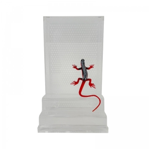 Recinto acrílico para geckos con opciones personalizadas 