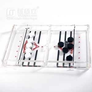 Nueva mesa de hockey de acrílico. 