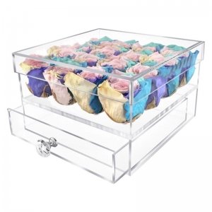 caja de acrílico para rosas preservadas