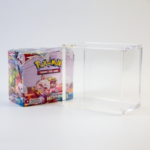 Vitrina acrílica de gran venta para cajas de refuerzo de Pokémon 