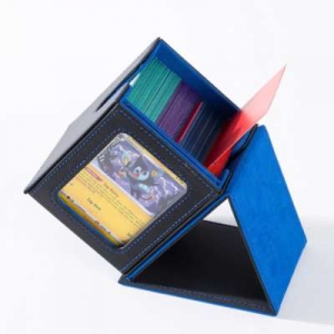 Estuche de cuero para baraja de cartas con escaparate al por mayor 