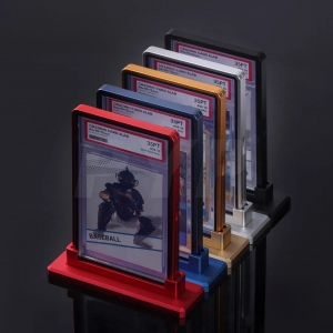 Soporte magnético para tarjetas coleccionables de metal al por mayor 