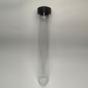 Tubo de embalaje triangular con tapa