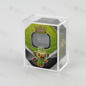 Vitrina de lata con minitarjetas de Pokémon