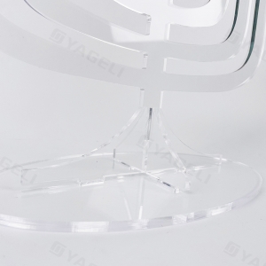 Menorá de Hanukkah de acrílico transparente 
