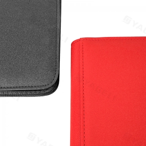 Carpeta de tarjetas premium con cierre de cremallera 