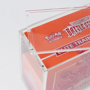 Estuche protector acrílico de la Caja de Entrenador Élite (ETB) de Pokémon Battle Styles 