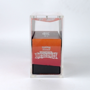Estuche protector acrílico de la Caja de Entrenador Élite (ETB) de Pokémon Battle Styles 