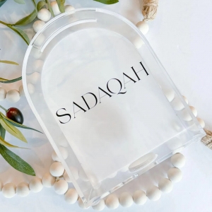 Caja de Tzedaká Sadaqah de acrílico al por mayor 