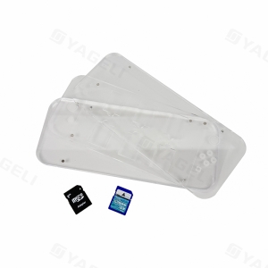 Expositor acrílico multiranura para cartas de juego: vitrina transparente para juegos de cartas coleccionables (TCG) 