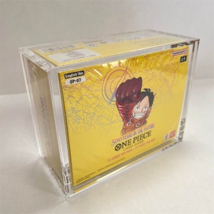 Vitrina acrílica de una pieza para caja de refuerzo