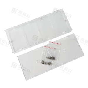 Caja expositora de lata de acrílico desmontable de 4 ranuras para mini Pokémon 