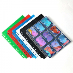 hojas de álbumes de tarjetas coleccionables