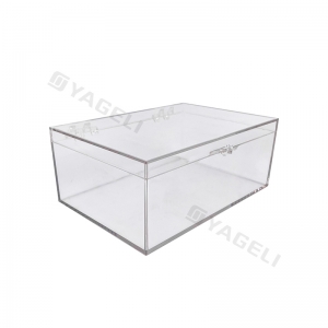 Caja de acrílico transparente para guardar snacks 