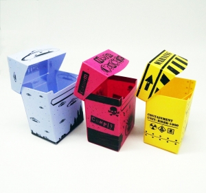 caja de almacenamiento de tarjetas con funda