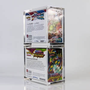 Protector y estuche de exhibición de caja de sobres apilable de acrílico de TCG Pokémon 