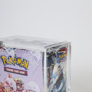 Protector y estuche de exhibición de caja de sobres apilable de acrílico de TCG Pokémon 