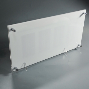 Protector de paquete de refuerzo de acrílico de 4 ranuras y marco de exhibición para pared o mesa 