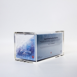 Vitrina acrílica resistente a los rayos UV para sobres de draft de Magic: The Gathering 